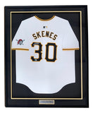Paul Skenes Signed Framed Pittsburgh Pirates Nike Replica Jersey MLB Hologram
