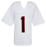 Ja'Marr Chase (BENGALS) Signed White Custom Football Jersey - (SCHWARTZ COA)