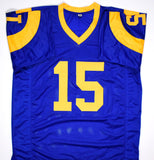 Vince Ferragamo Autographed Blue Pro Style Jersey - JSA W Auth *1