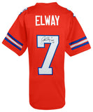 John Elway Signed Orange Crush Custom Football Jersey w/HOF'04 - (SCHWARTZ COA)