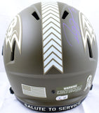 Ray Lewis Autographed Baltimore Ravens F/S Salute to Service Speed