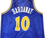WARRIORS TIM HARDAWAY AUTOGRAPHED SIGNED BLUE JERSEY BECKETT WITNESS 232598