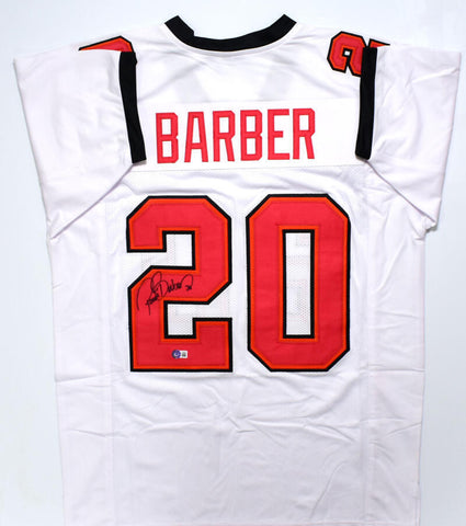 Ronde Barber Autographed White Pro Style Jersey - Beckett W Hologram *Black