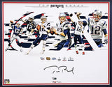 Tom Brady Autographed Framed 16x20 Photo Patriots 6x Super Bowl Champ Fanatics