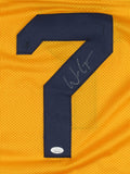 Will Grier Signed West Virginia Mountaineers Jersey (JSA) Carolina Panthers Q.B.