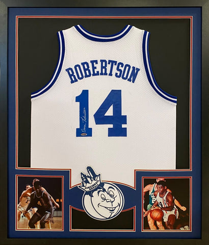 Oscar Robertson Autographed Signed Framed Cincinnati Royals Jersey TRISTAR