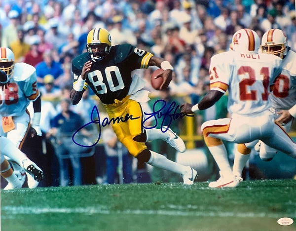 Packers Hall of Famer JAMES LOFTON Signed 16x20 Photo #9 AUTO - JSA