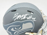 BYRON MURPHY II AUTOGRAPHED SEAHAWKS SLATE GRAY MINI HELMET MCS 235600