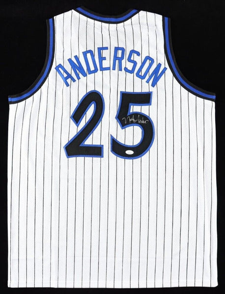 Nick Anderson Signed Magic Jersey (JSA COA) 1989 1st Ever Draft Pck by Orlando