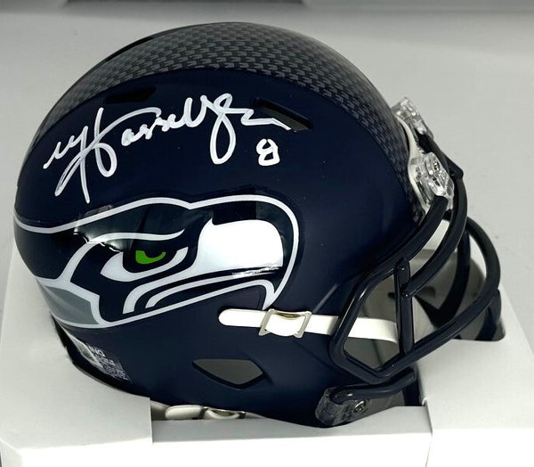 Seahawks Quarterback MATT HASSELBECK Signed Riddell Speed Mini Helmet AUTO - BAS