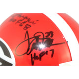 Terrell Davis Champ Bailey Charley Trippi Signed Georgia Mini Helmet BAS 52748