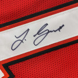 Framed Autographed/Signed Leonard Fournette 33x42 Tampa Bay Red Jersey JSA COA