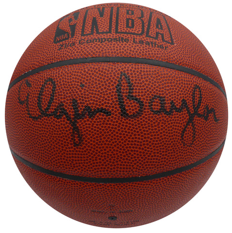 Elgin Baylor Autographed Signed Spalding I /O Basketball Lakers JSA #AT76257
