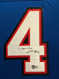 FRAMED BUFFALO BILLS JAMES COOK AUTOGRAPHED SIGNED JERSEY BECKETT HOLO