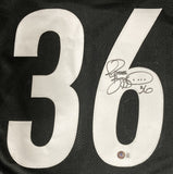 Jerome Bettis Pittsburgh Signed Black Football Jersey BAS