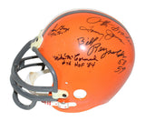1954 Cleveland Browns Team Signed F/S Helmet 9 Sigs Otto Graham JSA 33596