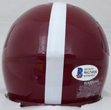 DeVonta Smith Autographed Alabama Mini Helmet "Heisman" Smudge Beckett WG74928