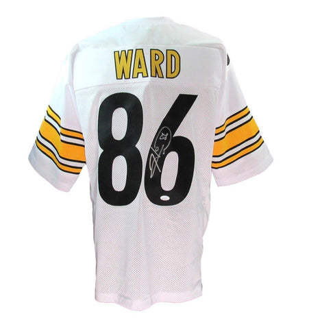 Hines Ward Autographed Custom White Football Jersey Steelers JSA 180118