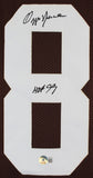 Ozzie Newsome "HOF 99" Signed Brown Pro Style Framed Jersey BAS Witnessed