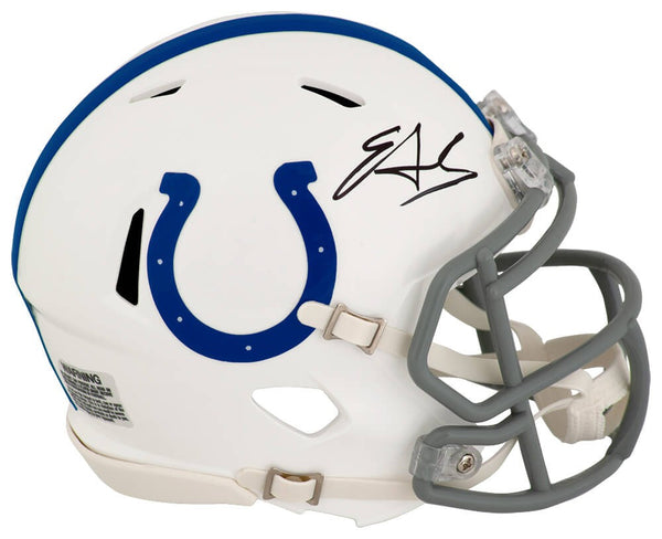 Edgerrin James Signed Colts Riddell Speed Mini Helmet - (SCHWARTZ SPORTS COA)