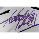 Adrian Peterson Autographed Minnesota Vikings F/S 24 Alt Helmet Beckett 49581