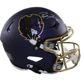 Ray Lewis Autographed Baltimore Ravens SpeedFlex 24 Alt Helmet Beckett W 56152