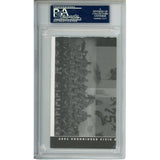 George Young Autographed New York Giants 3x5" Cut PSA Slabbed 54792