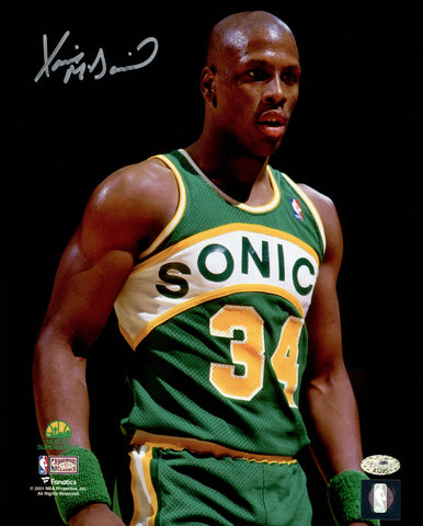 XAVIER MCDANIEL AUTOGRAPHED 8X10 PHOTO SEATTLE SUPERSONICS MCS HOLO 202456