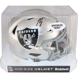 Ashton Jeanty Autographed Las Vegas Raiders Midi Helmet Beckett Witness 53219