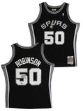 Spurs David Robinson Signed Black 1998-99 M&N Swingman HWC Jersey Fanatics