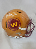 JOE THEISMANN "83 MVP" SIGNED WASHINGTON FLASH SPEED AUTHENTIC HELMET BECKETT QR
