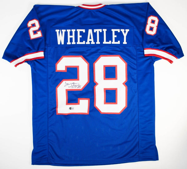 Tyrone Wheatley Signed New York Giants Jersey (Beckett) Michigan Wolverines R B