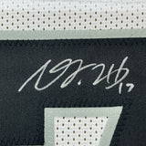 Framed Autographed/Signed Davante Adams 35x39 Las Vegas White Jersey COA