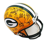 Super Bowl 31 Team Signed Green Bay Packers Auth Helmet - Favre, Rison, Brown