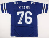 John Niland Signed Cowboys Jersey Inscribed "All Pro" (JSA) Dallas 6xPro Bowl