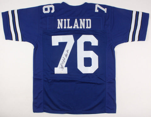 John Niland Signed Cowboys Jersey Inscribed "All Pro" (JSA) Dallas 6xPro Bowl