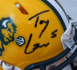 TREY LANCE AUTOGRAPHED NORTH DAKOTA STATE BISON SPEED MINI HELMET BECKETT 187734