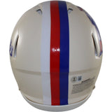 Darrelle Revis Autographed New England Patriots Pro Retro Helmet Beckett 56470