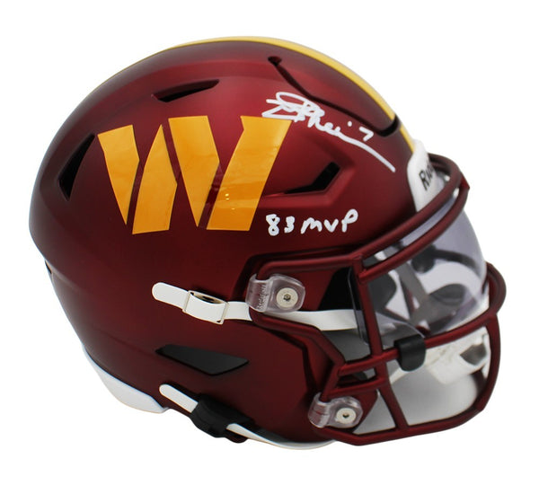 Joe Theismann Signed Washington Commanders Speed Flex Mid-Sized Midi Helmet-Insc