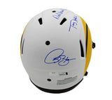 Vermeil, Holt & Bruce Signed Los Angeles Rams Speed Auth Lunar Helmet - Insc