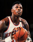 Patrick Ewing Autographed 8x10 Photo New York Knicks Beckett BAS QR #AE31721