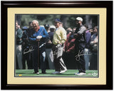 Tiger Woods, Jack Nicklaus & Arnold Palmer Autographed 16" x 20" Photograph UDA