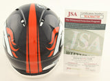 Damarri Mathis Signed Denver Broncos Mini-Helmet (JSA COA) 2022 4th Rnd Pick /DB