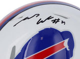 James Cook Buffalo Bills Autographed Riddell Speed Mini Helmet