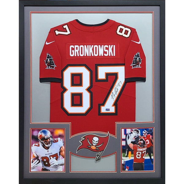 Rob Gronkowski Autographed Signed Framed Buccaneers Jersey RADTKE