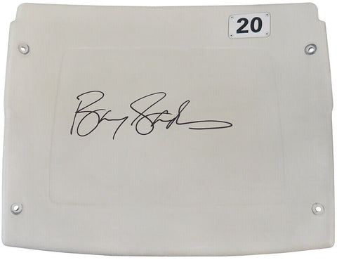 Barry Sanders Signed Detroit Silverdome White #20 Stadium Seatback -SCHWARTZ COA