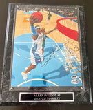 Allen Iverson Autographed 8x10 Photo -- Denver Nuggets with Plaque | JSA COA