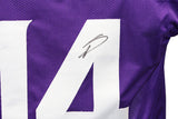 Stefon Diggs Signed Minnesota Vikings Purple Pro-Style XL Jersey BAS 40098