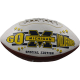 Brian Griese Autographed Michigan Wolverines Logo Football Beckett 44314