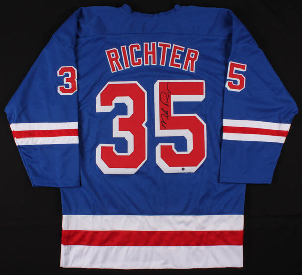 Mike Richter Signed Rangers Jersey (Steiner) 1994 Stanley Cup Champs Goaltender